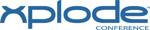 Xplode logo alone blue forBLKbgs
